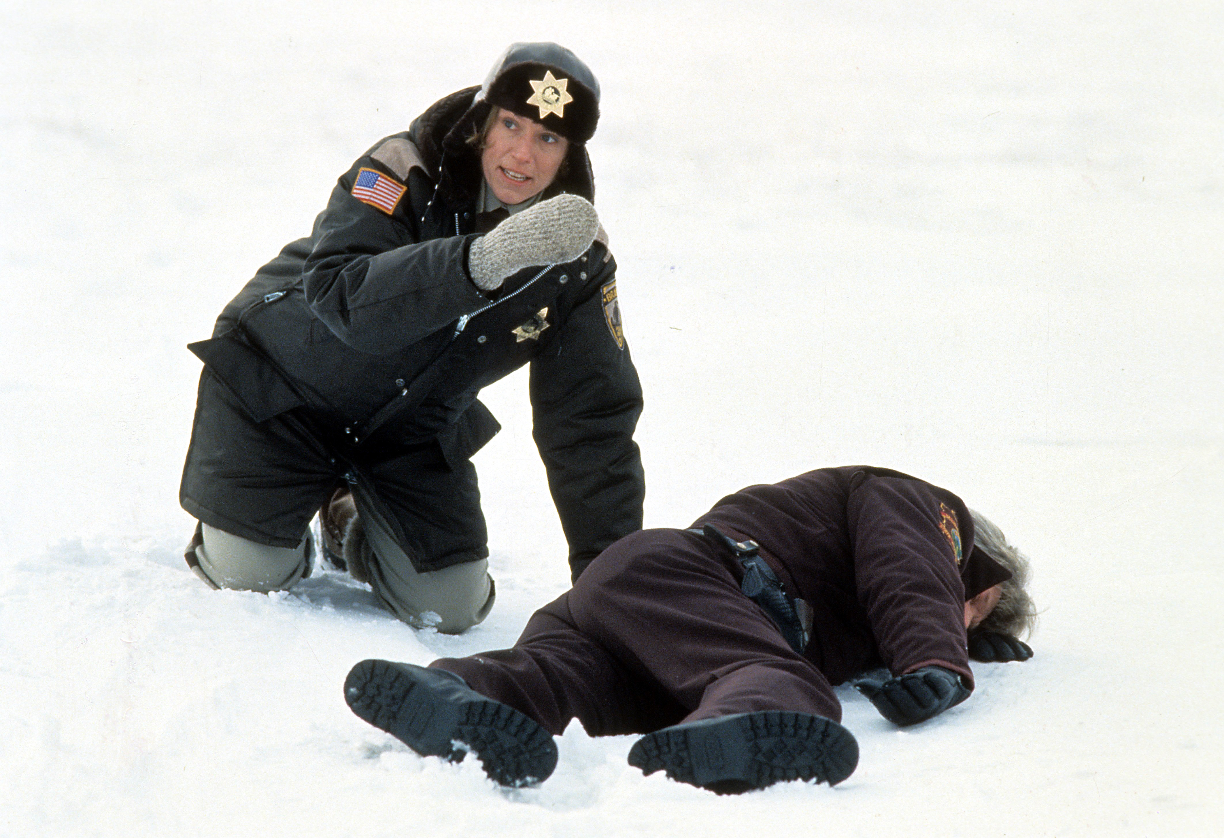 Frances McDormand and James Gaulke in Fargo (1996)