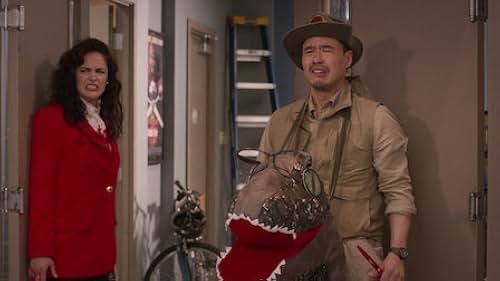 Melissa Fumero and Randall Park in Blockbuster (2022)