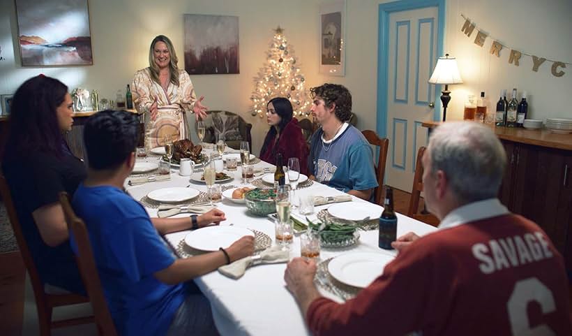 Helen Thomson and Rekha Ryan in A Savage Christmas (2023)