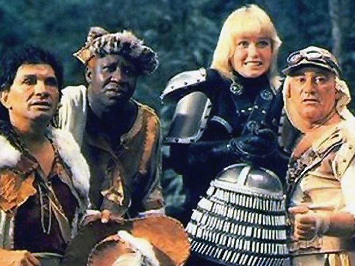 Renato Aragão, Xuxa, Mussum, and Dedé Santana in A Princesa Xuxa e os Trapalhões (1989)