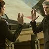 Leonard Nimoy and Zachary Quinto in Star Trek (2009)