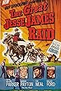 Wallace Ford, Tom Neal, Willard Parker, and Barbara Payton in The Great Jesse James Raid (1953)