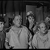 Moe Howard, Larry Fine, Joe DeRita, Quinn K. Redeker, and Vicki Trickett in The Three Stooges Meet Hercules (1962)