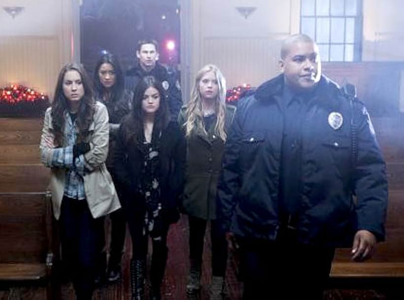 Pretty Little Liars - Season 1 - "For Whom the Bell Tolls" - Troian Bellisario, Shay Mitchell, Lucy Hale, Ashley Benson and Jim Titus