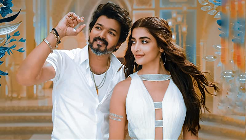 Joseph Vijay and Pooja Hegde in Beast (2022)