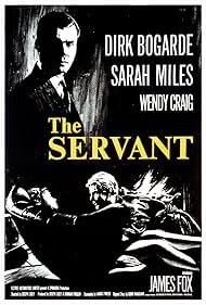 Dirk Bogarde, James Fox, and Sarah Miles in The Servant (1963)