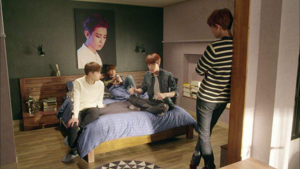 Byun Baekhyun, Oh Sehun, Do Kyung-soo, and Park Chan-yeol in EXO Next Door (2015)