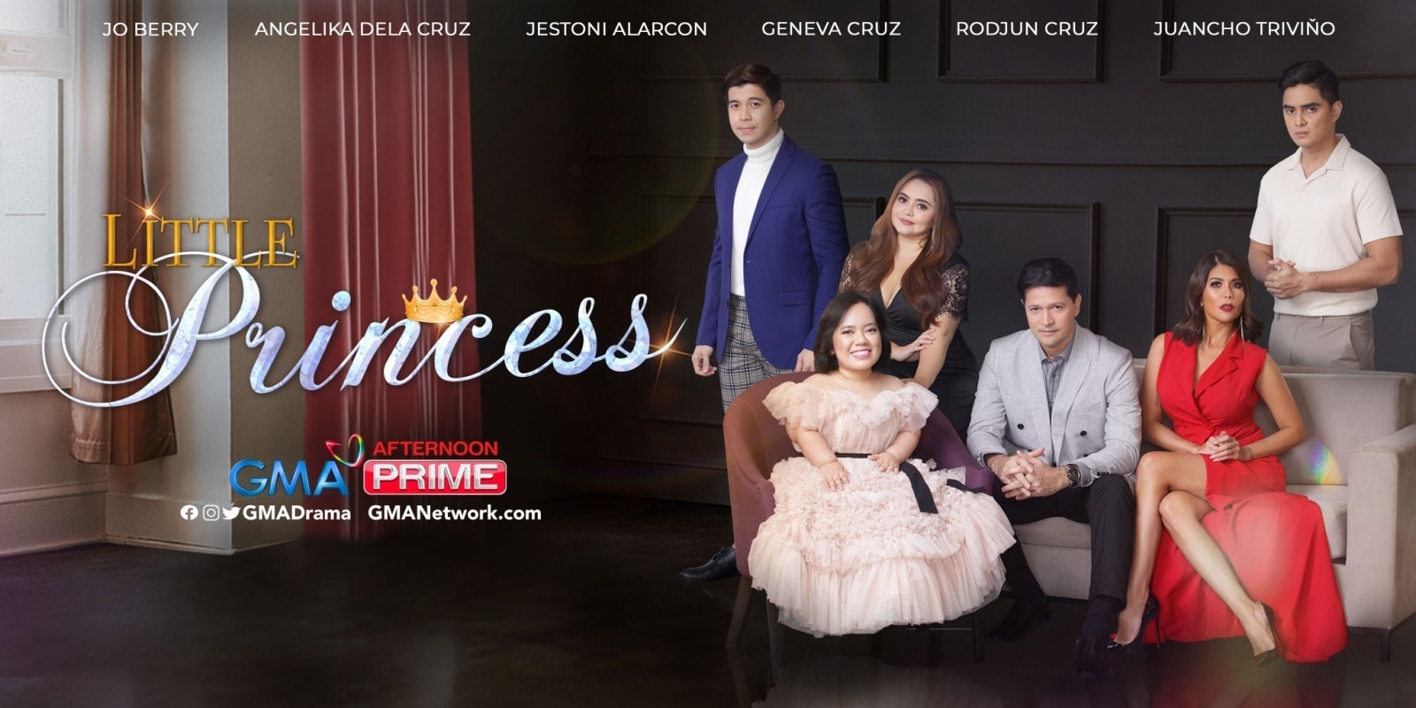 Angelika Dela Cruz, Geneva Cruz, Jestoni Alarcon, Rodjun Cruz, Juancho Trivino, and Jo Berry in Little Princess (2022)