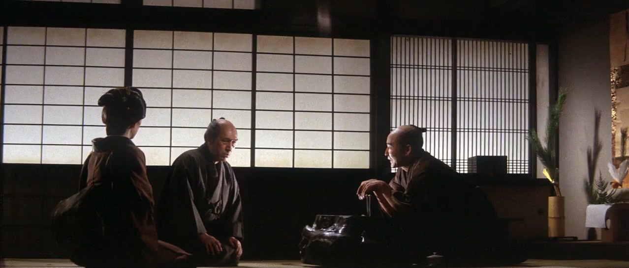 Ryûji Kita, Kôichi Mizuhara, and Kimiko Tachibana in Zatoichi's Cane Sword (1967)