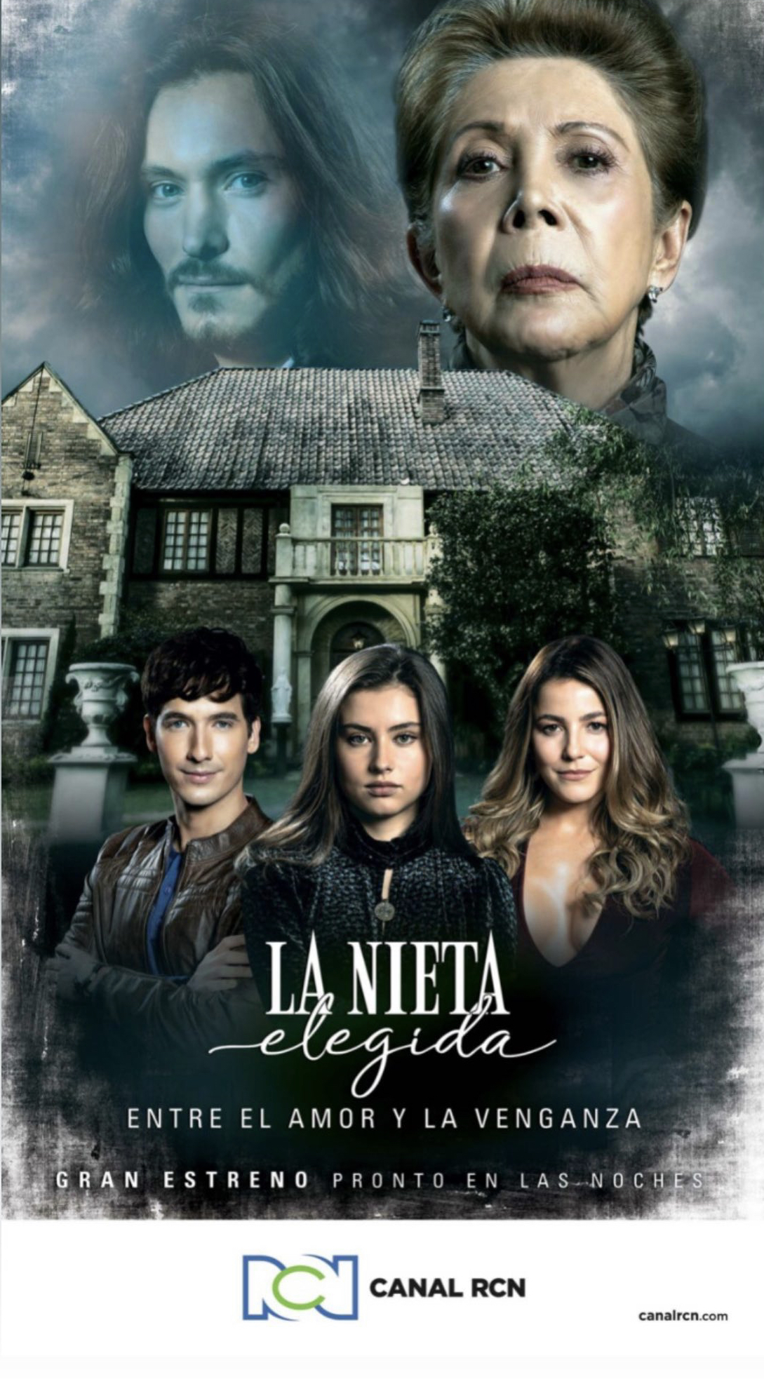 Consuelo Luzardo, Carlos Torres, Claudio Cataño, Maria del Rosario Barreto, and Juliette Pardau in La Nieta Elegida (2021)