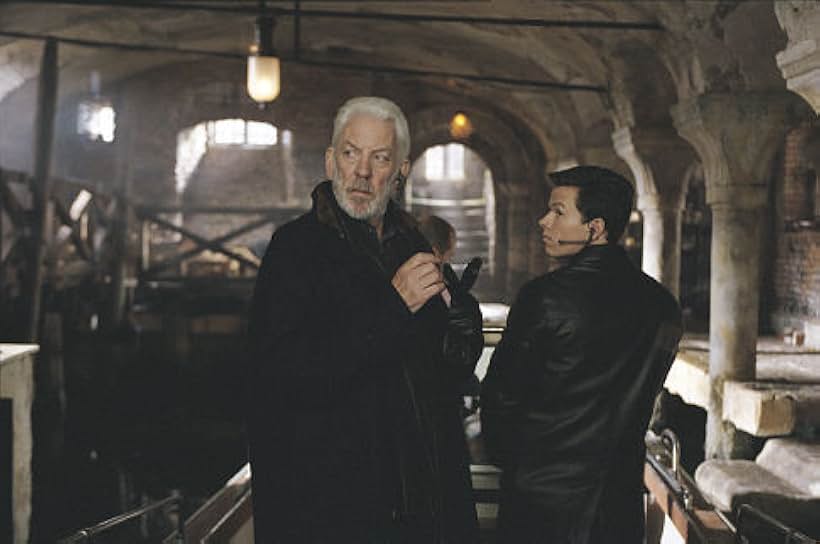 Mark Wahlberg and Donald Sutherland in The Italian Job (2003)