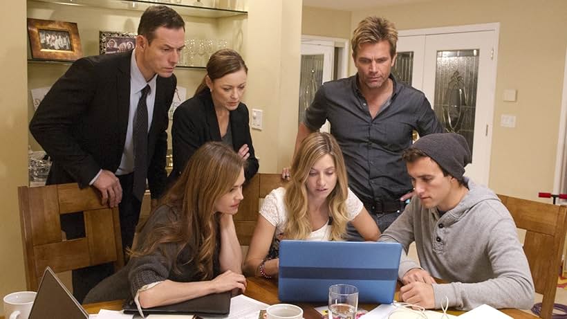 David Chokachi, Taylor Stanley, Christopher Showerman, Natalia Livingston, Matthew Ziff, and Brooke Butler in Online Abduction (2015)