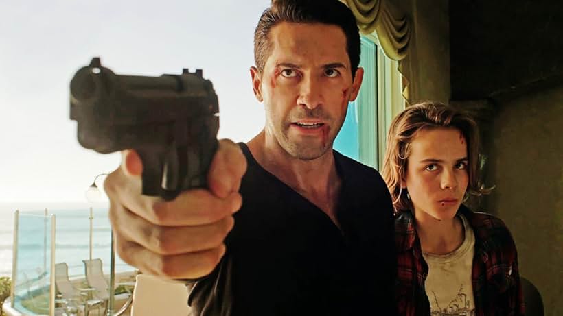 Scott Adkins and Matthew Garbacz in Seized (2020)