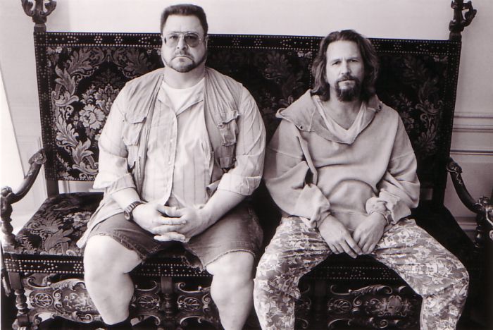 Jeff Bridges and John Goodman in The Big Lebowski (1998)