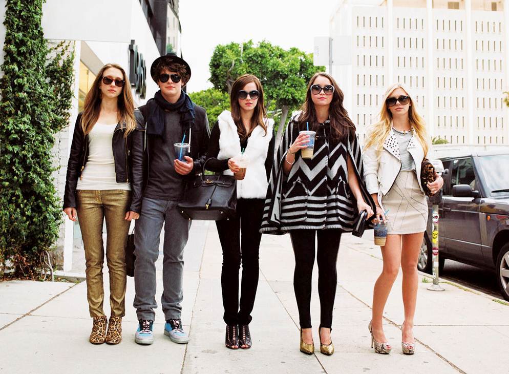 Emma Watson, Israel Broussard, Taissa Farmiga, Katie Chang, and Claire Julien in The Bling Ring (2013)