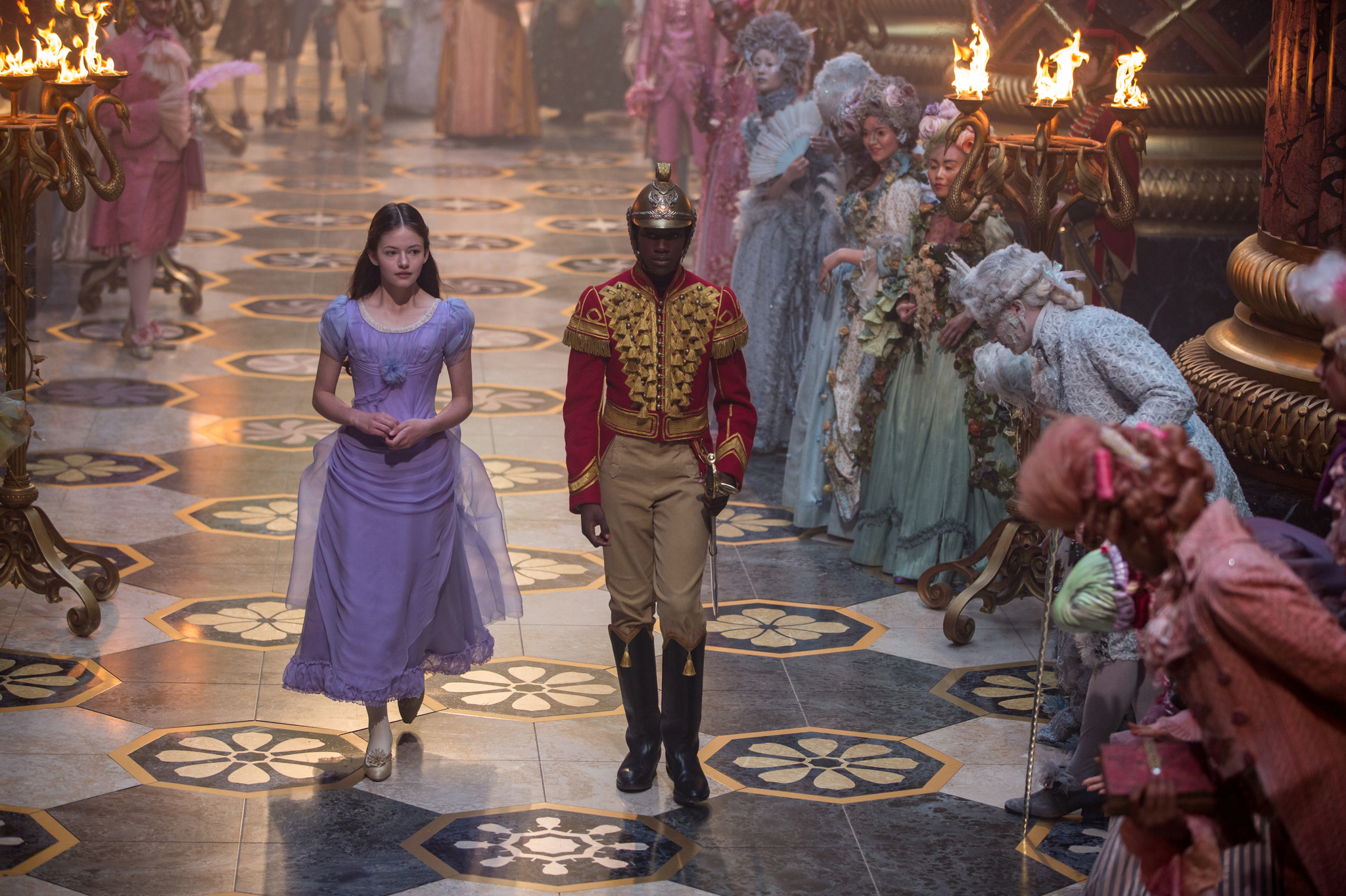 Mackenzie Foy and Jayden Fowora-Knight in The Nutcracker and the Four Realms (2018)