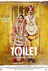 Akshay Kumar and Bhumi Pednekar in Toilet: A Love Story (2017)