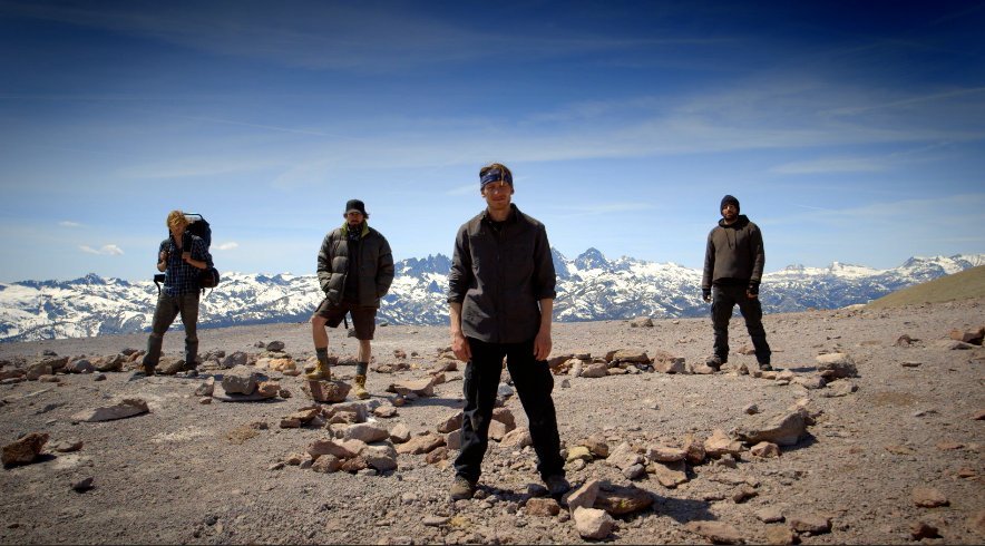 Josh Beren, Ross Francis, James Landry Hébert, and Kale Clauson in Blue Jay (2016)