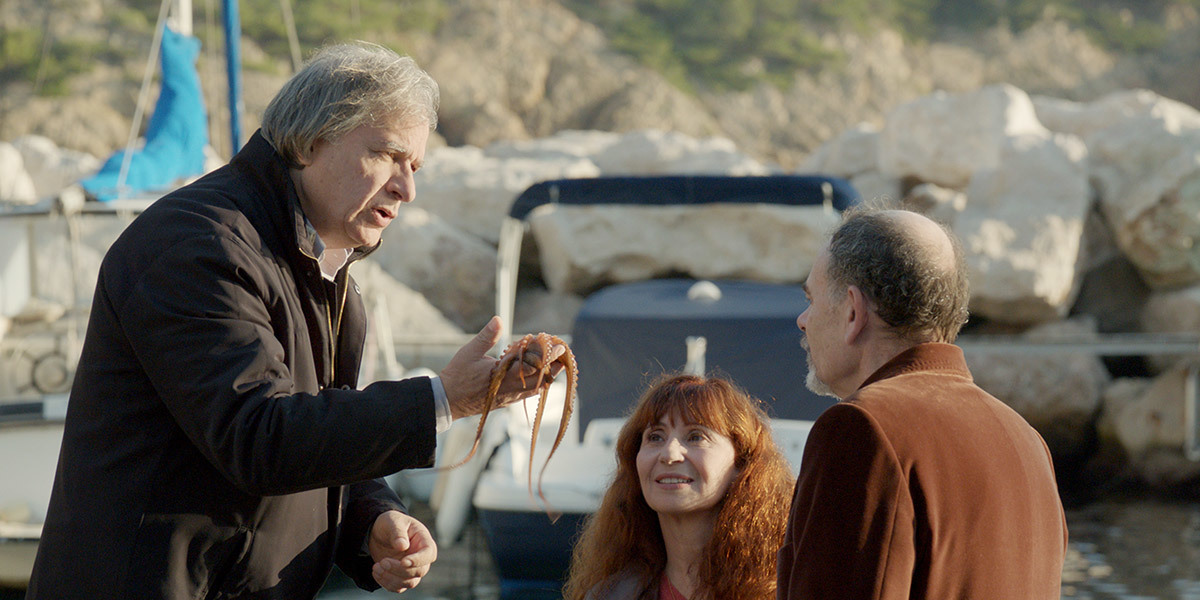 Ariane Ascaride, Jean-Pierre Darroussin, and Gérard Meylan in The House by the Sea (2017)