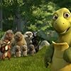 William Shatner, Catherine O'Hara, Steve Carell, Eugene Levy, Garry Shandling, Wanda Sykes, Avril Lavigne, Shane Baumel, Madison Davenport, and Sami Kirkpatrick in Over the Hedge (2006)