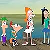 Kelly Hu, Dee Bradley Baker, Ashley Tisdale, Thomas Brodie-Sangster, and Vincent Martella in Phineas and Ferb (2007)