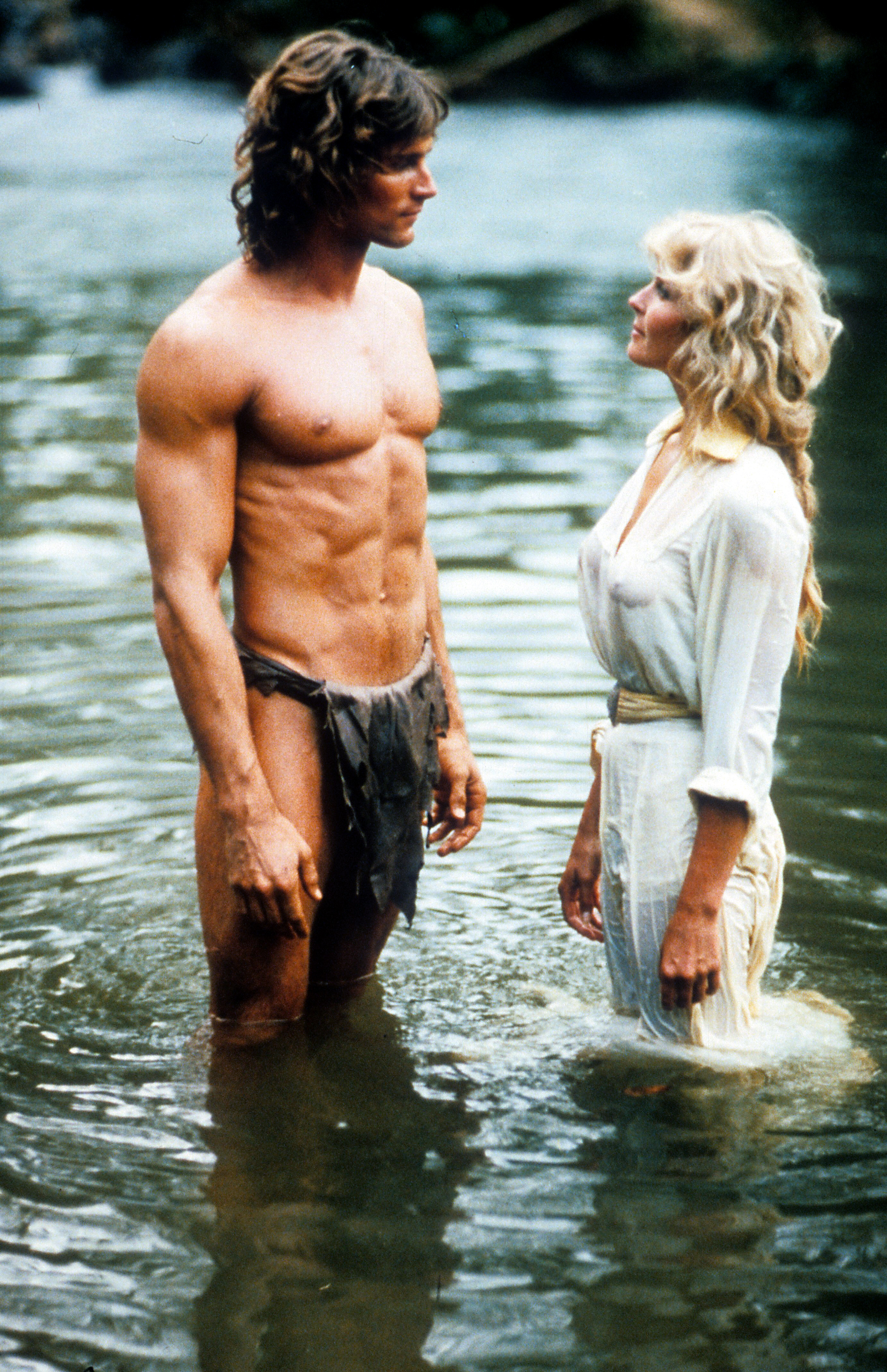 Bo Derek and Miles O'Keeffe in Tarzan the Ape Man (1981)