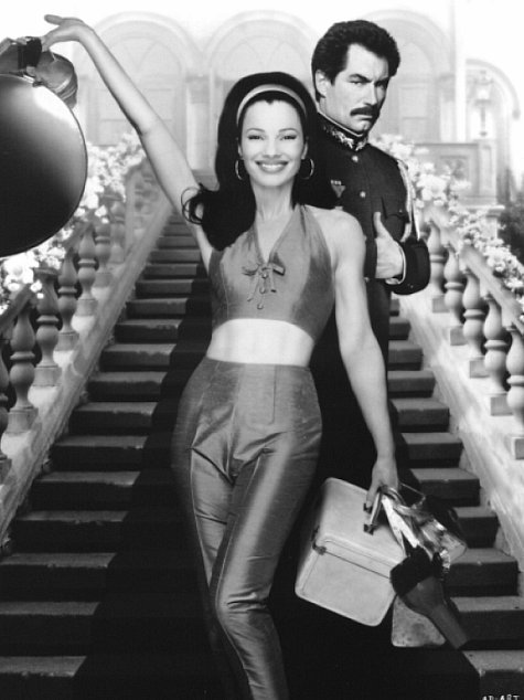 Fran Drescher and Timothy Dalton in The Beautician and the Beast (1997)