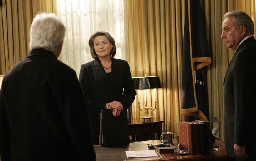 Bob Gunton, Cherry Jones, and James Morrison in 24 (2001)