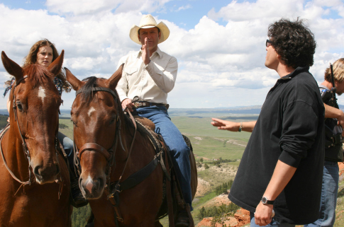 Tim McGraw, Alison Lohman, and Michael Mayer in Flicka (2006)