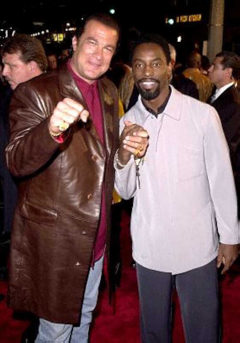 Steven Seagal and Isaiah Washington at an event for Exit Wounds (2001)