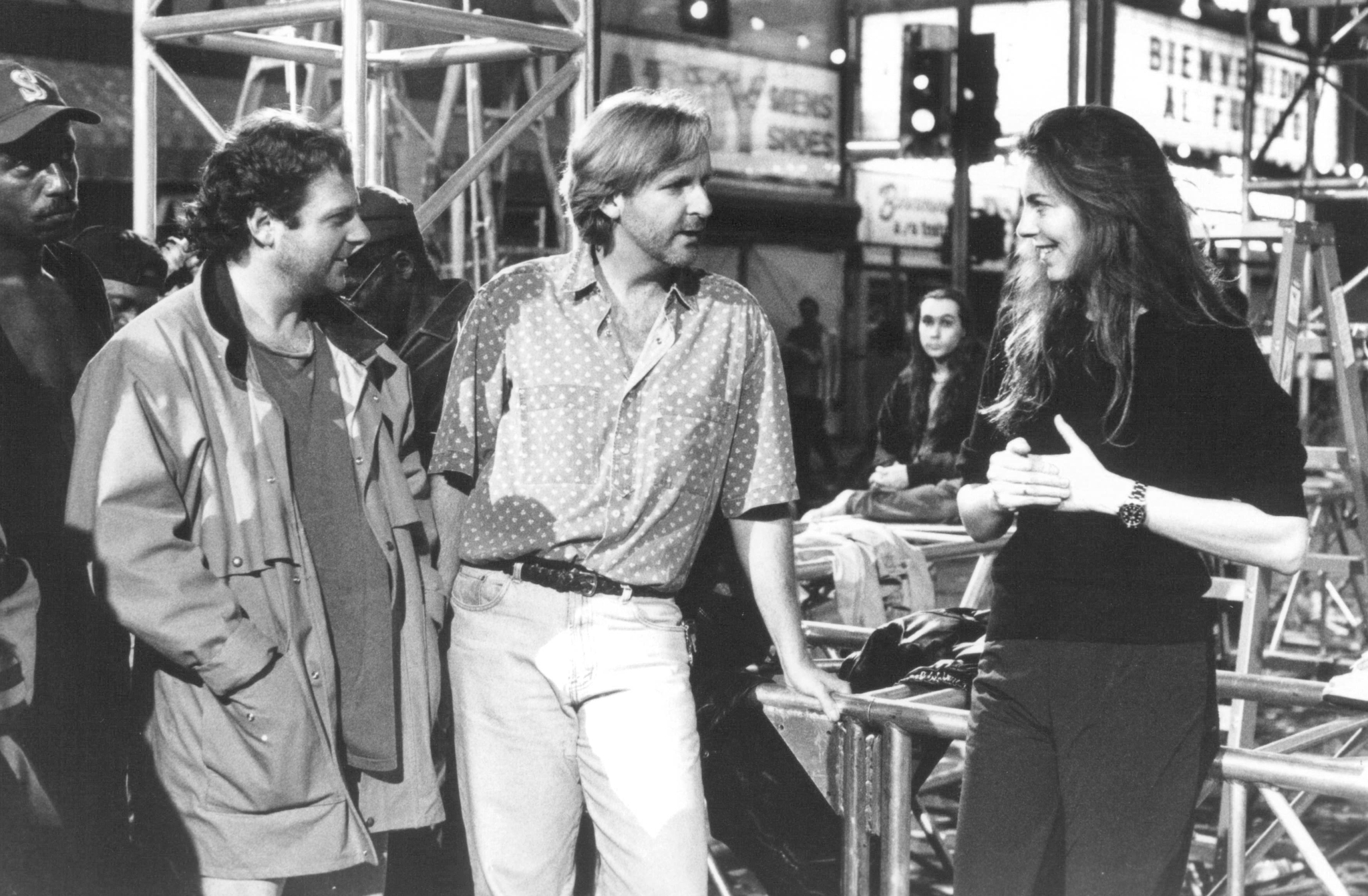 James Cameron and Kathryn Bigelow in Strange Days (1995)