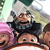 Steve Carell, Miranda Cosgrove, Elsie Fisher, and Dana Gaier in Despicable Me (2010)