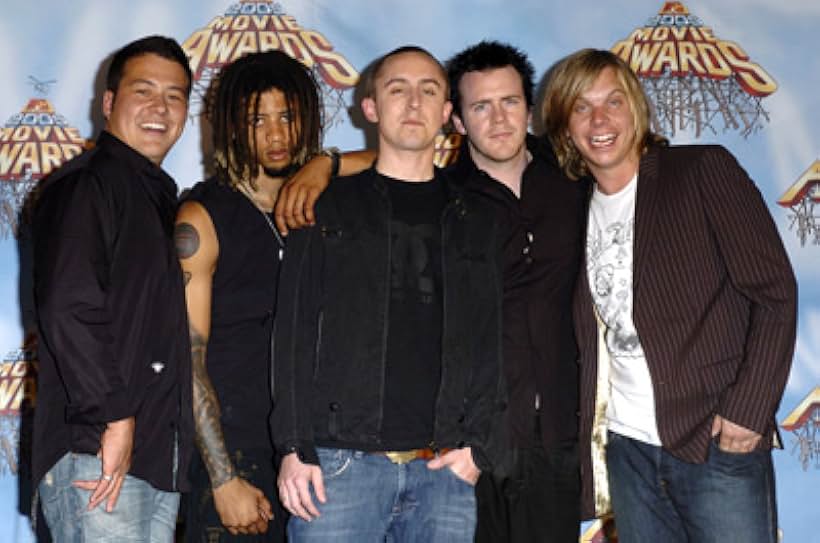 Sean Mackin, Longineu Warren Parsons III, Yellowcard, Ryan Key, and Ben Harper at an event for 2005 MTV Movie Awards (2005)