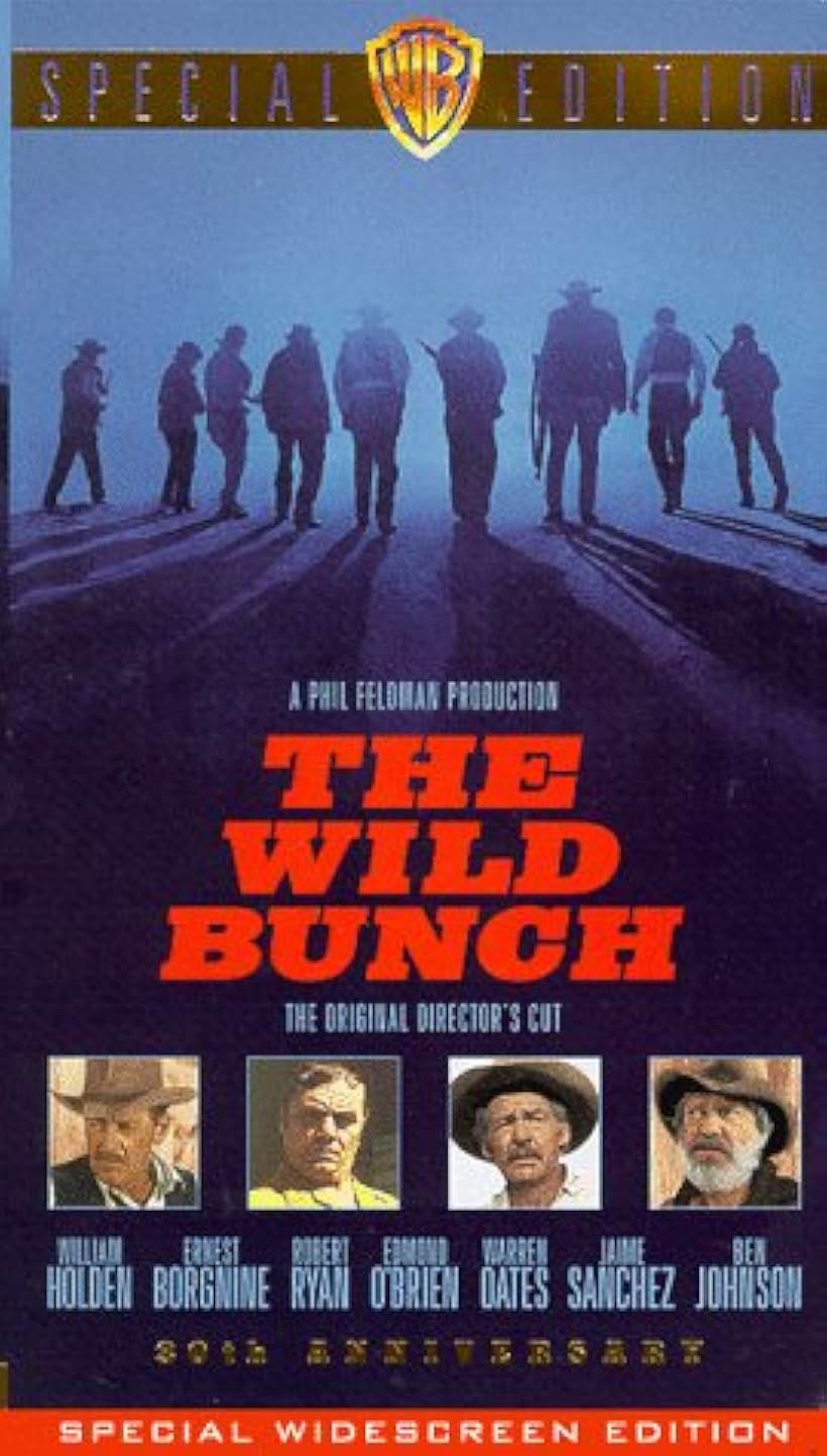 William Holden, Ernest Borgnine, Edmond O'Brien, and Robert Ryan in The Wild Bunch (1969)