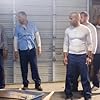 Peter Stormare, Rockmond Dunbar, Wentworth Miller, Dominic Purcell, and Amaury Nolasco in Prison Break (2005)