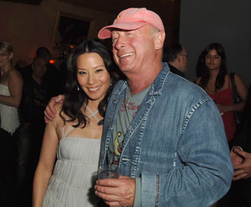 Tony Scott and Lucy Liu at an event for Domino (2005)