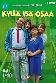 Tuija Ernamo, Jarno Jokinen, Maiju Jokinen, and Tom Lindholm in Kyllä isä osaa (1994)