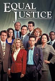 Sarah Jessica Parker, Debrah Farentino, James Wilder, George DiCenzo, Jane Kaczmarek, Kathleen Lloyd, Barry Miller, Joe Morton, and Jon Tenney in Equal Justice (1990)