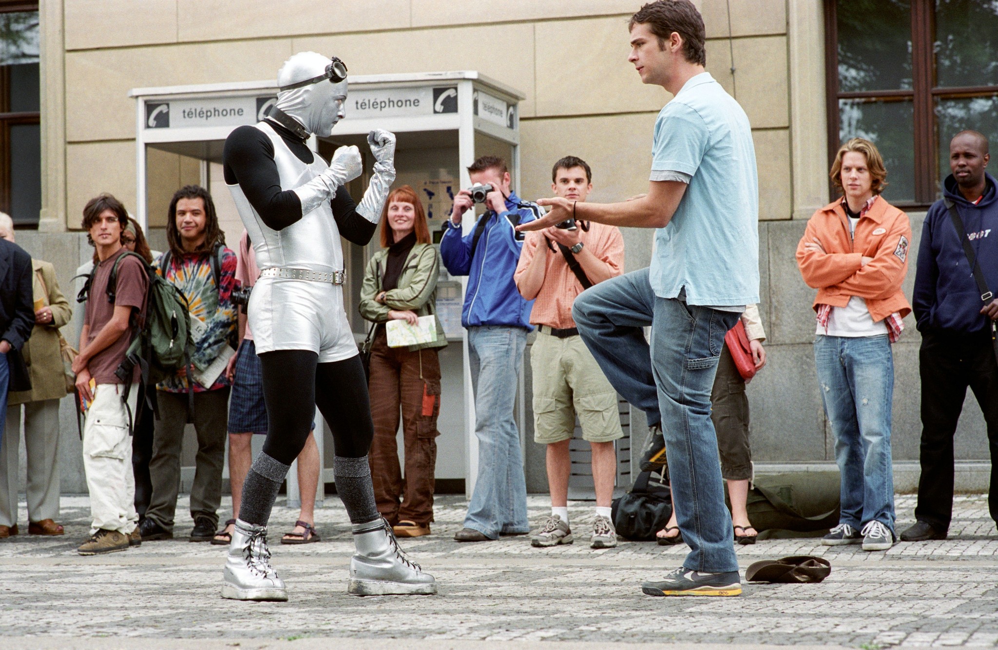 J.P. Manoux, Jacob Pitts, Travis Wester, and Scott Mechlowicz in EuroTrip (2004)