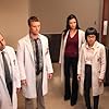 Peter Jacobson, Jesse Spencer, Odette Annable, and Charlyne Yi in House M.D. (2004)