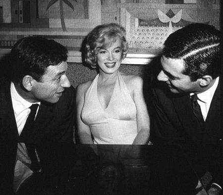 M. Monroe & Yves Montand at a party for "Let's Make Love" 1960 ©1978 David Sutton 