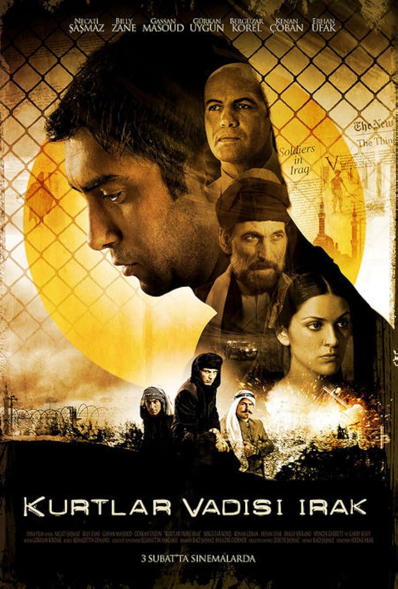 Billy Zane, Ghassan Massoud, Necati Sasmaz, Gürkan Uygun, Erhan Ufak, Kenan Çoban, and Bergüzar Korel in Kurtlar Vadisi: Irak (2006)