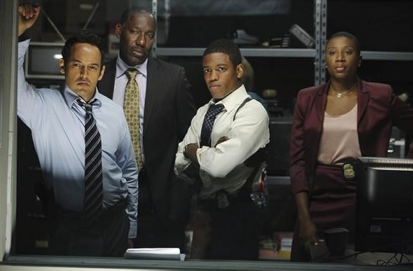 James McDaniel, Shaun Majumder, Aisha Hinds, and Jon Michael Hill in Detroit 1-8-7 (2010)