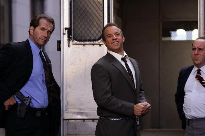 Vin Diesel and Louis Mustillo in Find Me Guilty (2006)