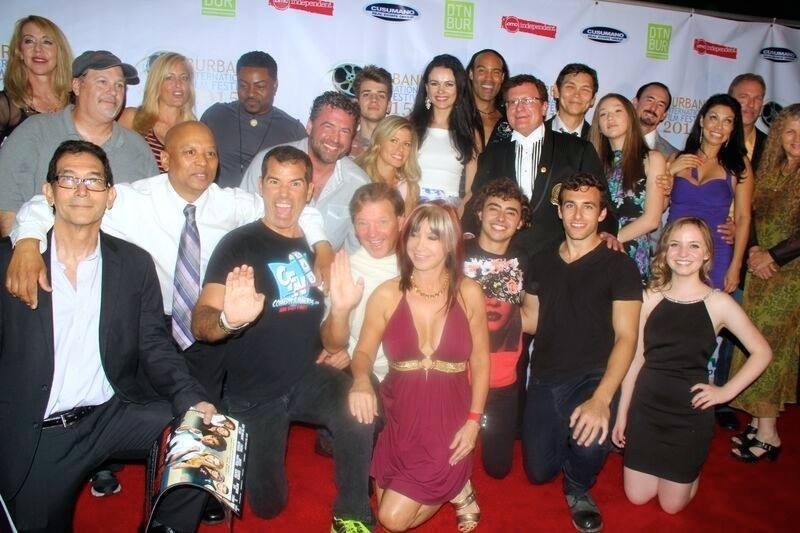 The cast and crew at the Premiere of "The Martial Arts Kid" in Burbank, CA.