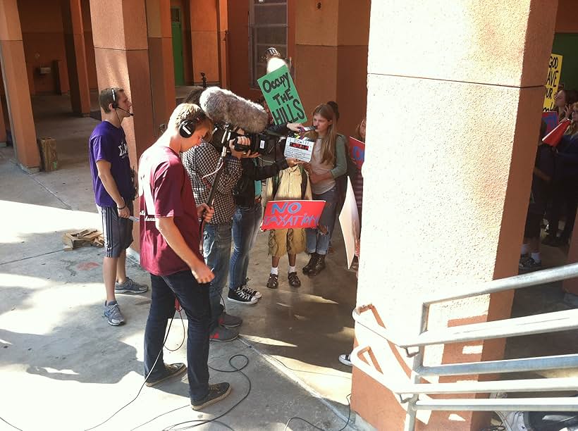 On Set of Microeconomics :Protest scene 