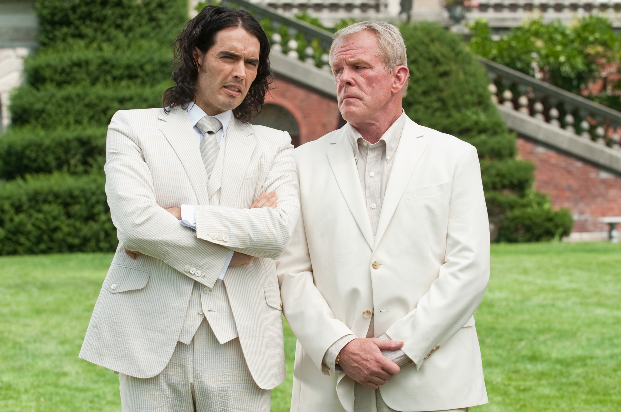 Nick Nolte and Russell Brand in Arthur (2011)