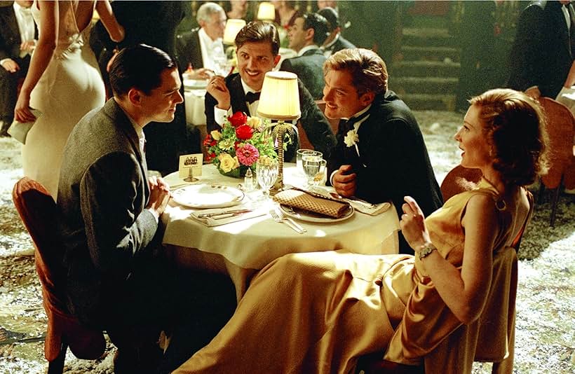 Leonardo DiCaprio, Jude Law, Cate Blanchett, and Adam Scott in The Aviator (2004)