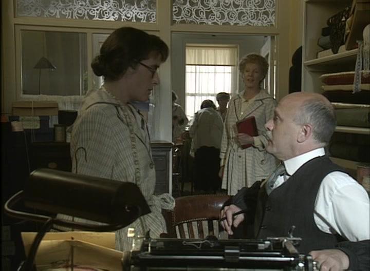 Stephen Churchett, Cathy Murphy, and Maggie Ollerenshaw in The House of Eliott (1991)