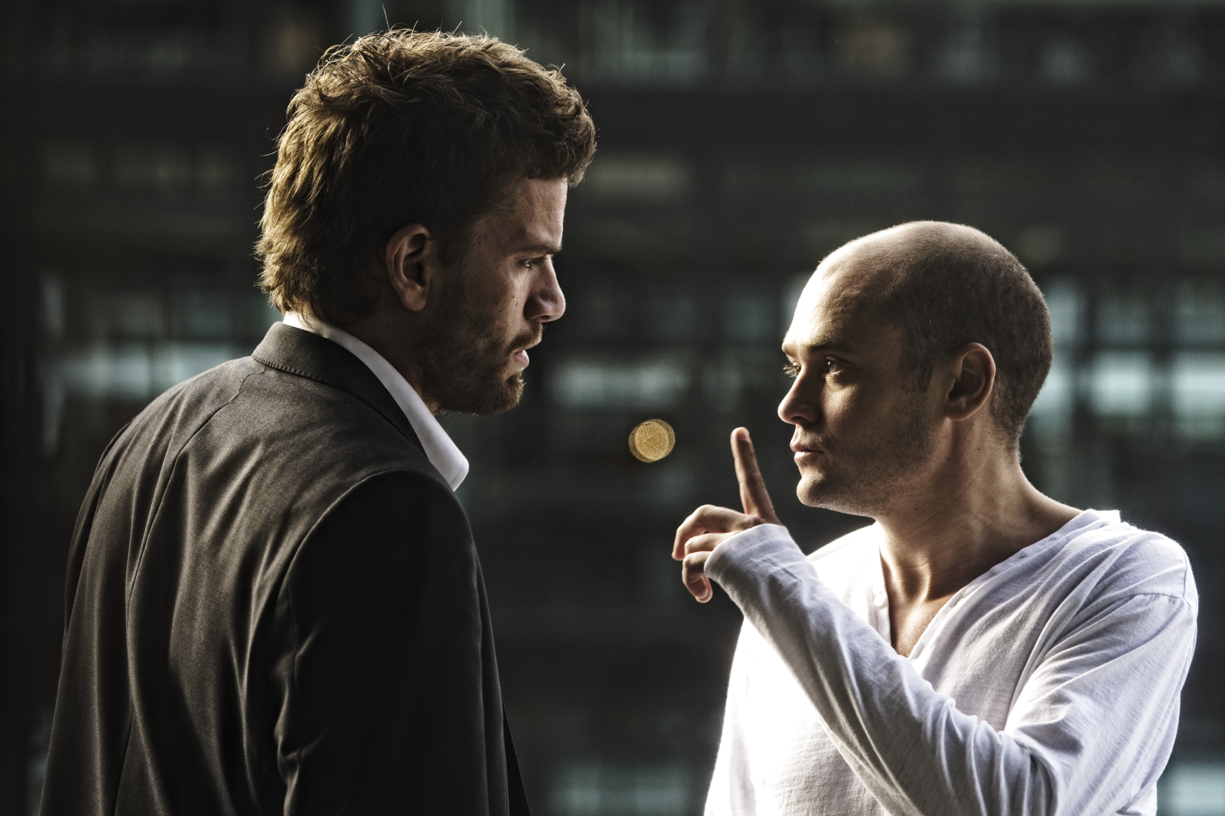 Nikolaj Lie Kaas and David Dencik in The Candidate (2008)